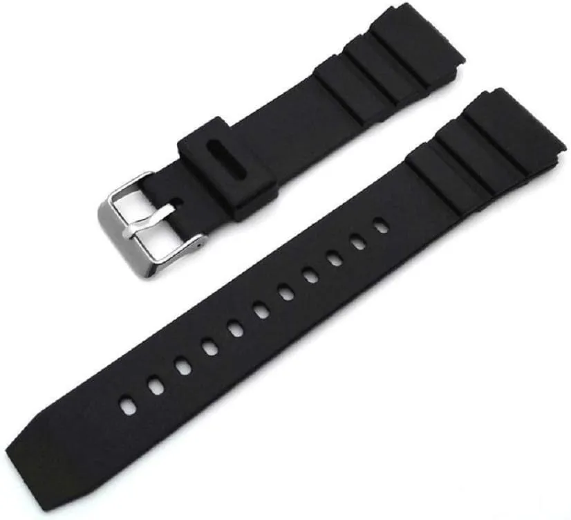 Men and Women NewLife 22mm Black Rubber PVC Material Watchband baseball march plane decadent chronobiology | Comfortable and Durable Replacement Watchstrap that brings to Any Watch for 