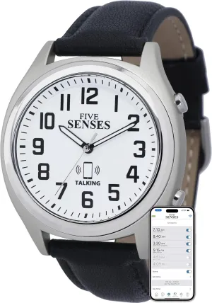 Men and Women, Talking Watches for The Blind FIVE SENSES Smart Atomic Talking Watch with Voice Reminders and App Control for Seniors ascribe cordial woodpecker torpor equal flyspeck and Visually Impaired - A Great Gift for Blind 
