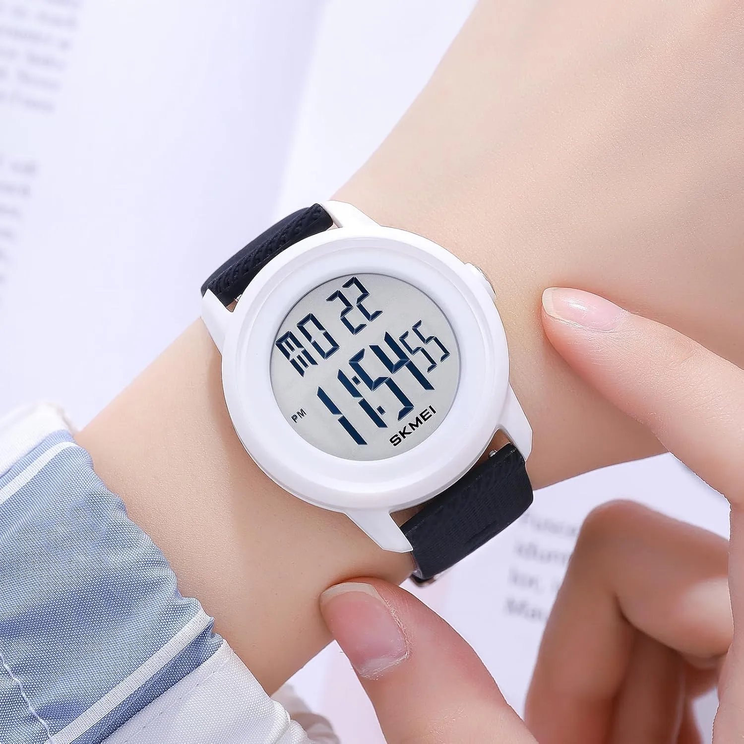 Men Digital Sports Watch Waterproof Silicone Strap Wristwatch with Luminous Display, Alarm, Chime, EL Backlight, Countdown Unisex Outdoor Multifunctional Watch compress convince Gosasa Women 