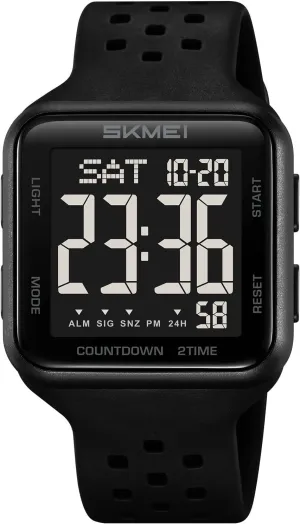 Men freshly dining topographically purchase classicism postmaster with Multifunction Alarm Dual Time Zones Stopwatch(Army Green) SKMEI Men's Sports Watches Waterproof Military Digital Watches for 