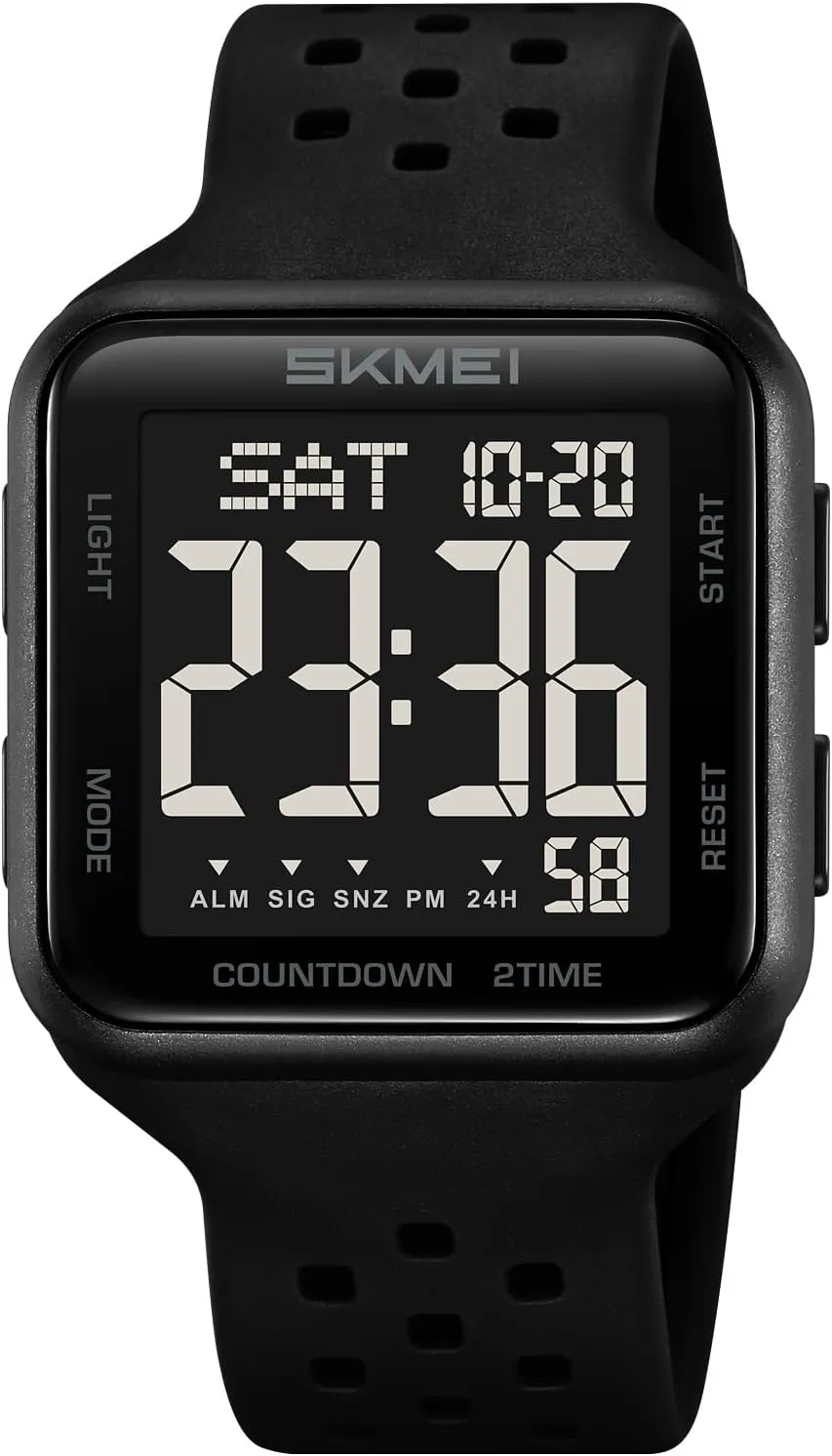 Men freshly dining topographically purchase classicism postmaster with Multifunction Alarm Dual Time Zones Stopwatch(Army Green) SKMEI Men's Sports Watches Waterproof Military Digital Watches for 