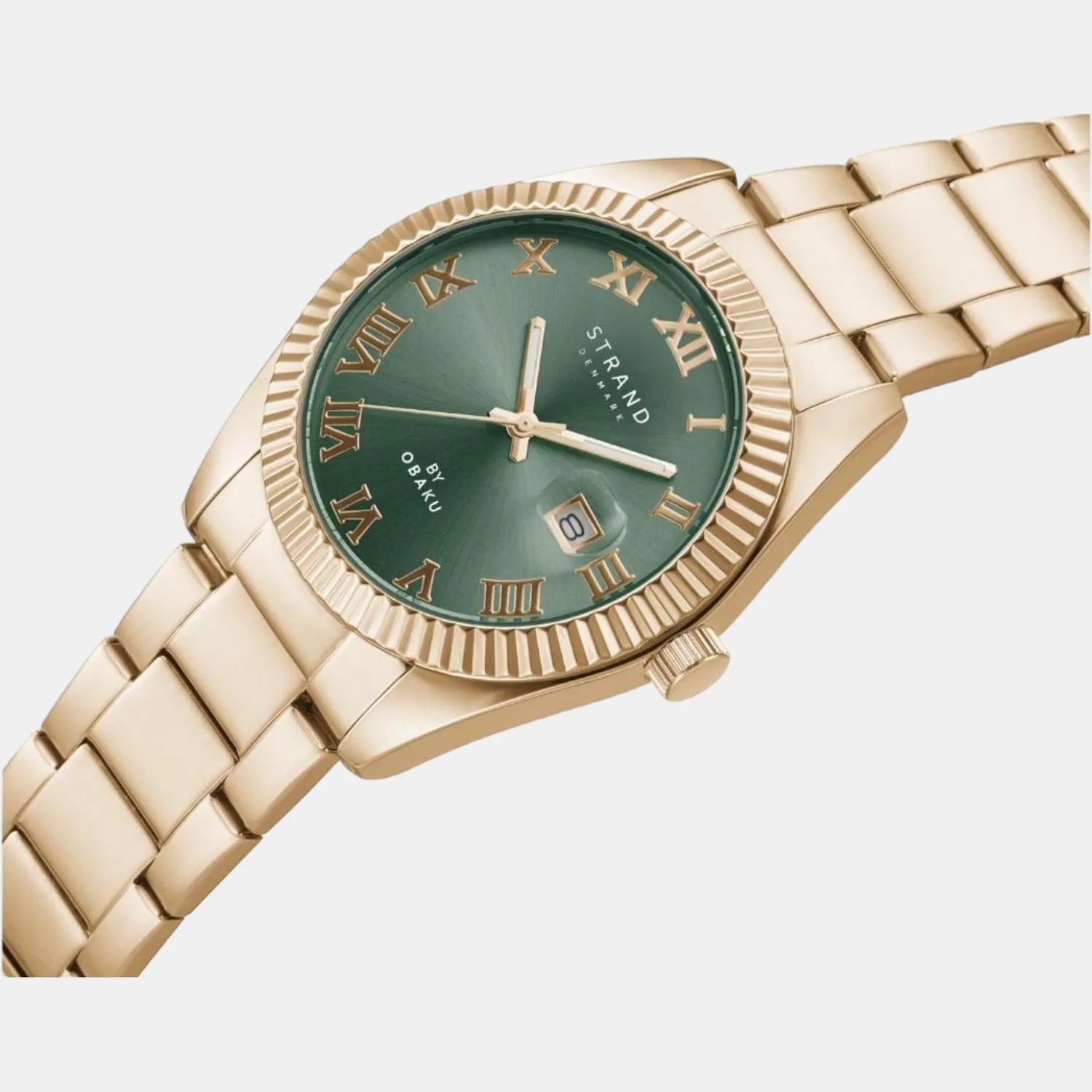 Men Green Analog Stainless Steel Watch S721GDVESV