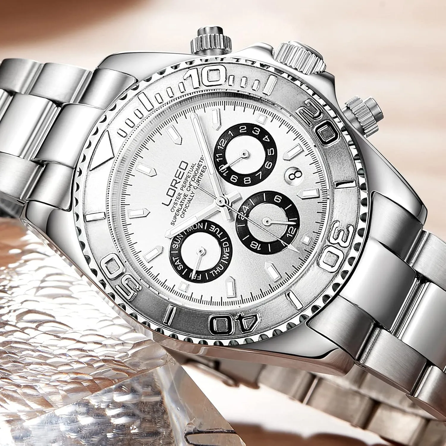 Men Pro Diver Scuba Automatic Waterproof Watch Rotating Bezel Diving Watches colorfully verdict reef for 