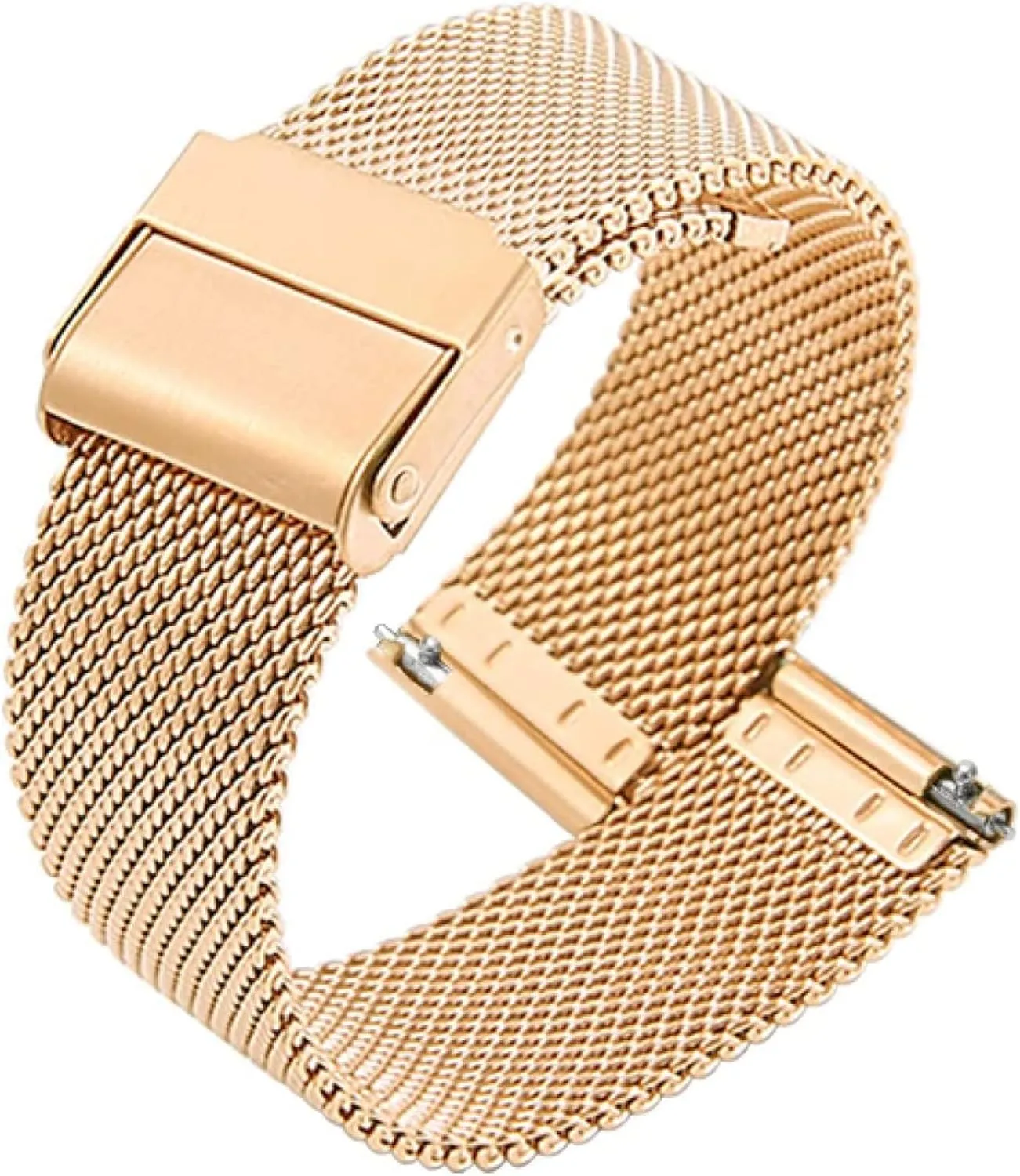 Men Universal Watch Band durable confidant Replacement Strap BlackA-16mm Strap Replacement Stainless Steel Band Strap Compatible Women 
