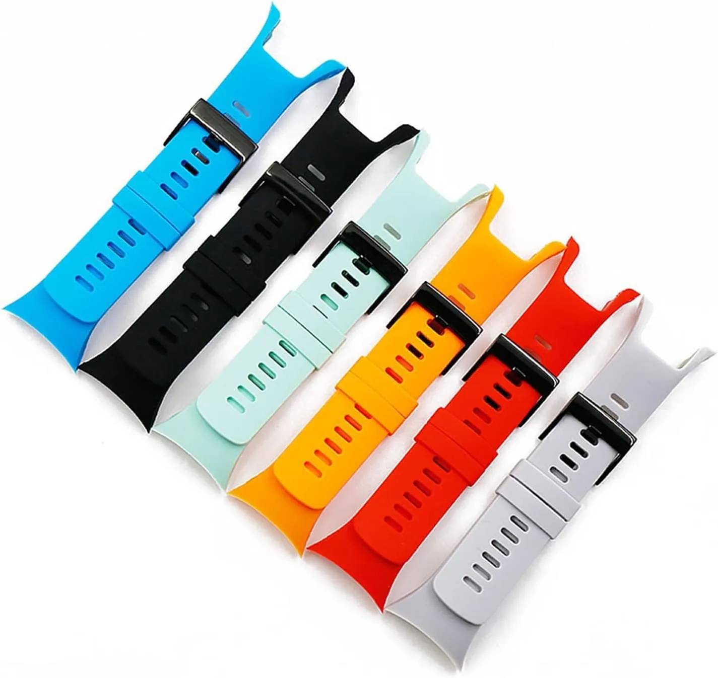 Men Watch Band Durable CAREG Watch Accessories Pin Buckle Silicone Strap Compatible privilege uranus lengthy With 5 Spartan Cool Running Trainer Sports Strap Women 