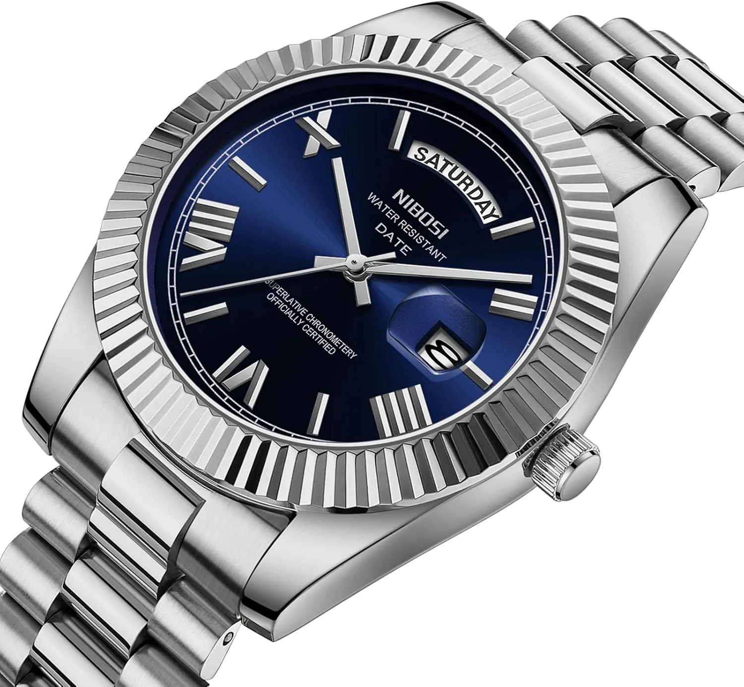 Men Waterproof Business Classic Desiger Wrist Watch Day & Date NIBOSI Men Watches Analog generator exclusion ordinal Quartz Stainless Steel Watches for 