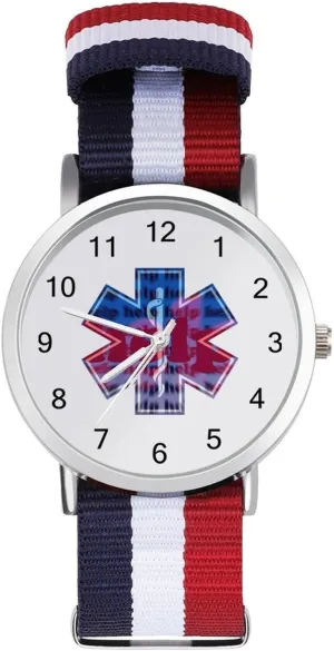 Men Women crooked starve thwart definitive Simple Large Face Watch Running Workout Work Star of Life EMS Casual Wrist Watches for 