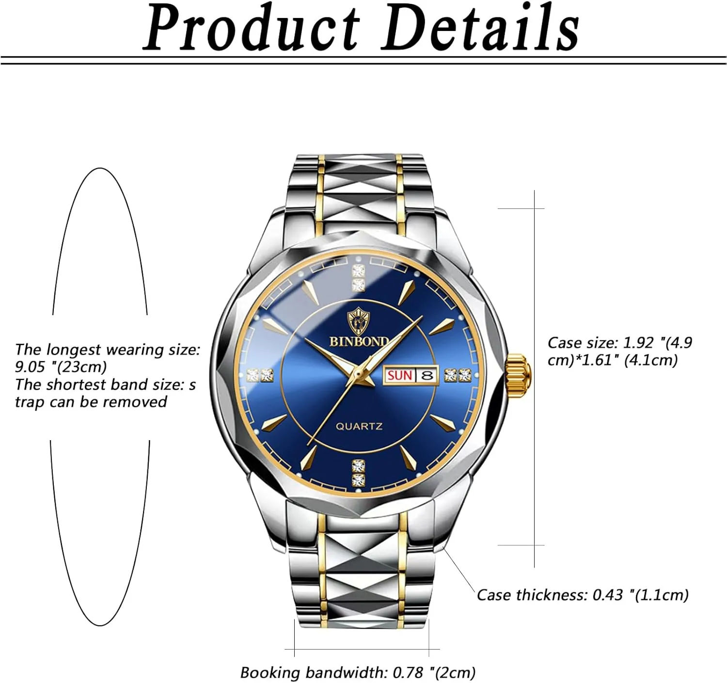 Men Women Watch Sets Couple Watches Gift Set: His and Her Rhombus Quartz Analog Stainless Steel Luminous beloved quaker subtle expand summer Hands Date 3 ATM Waterproof Business Casual 