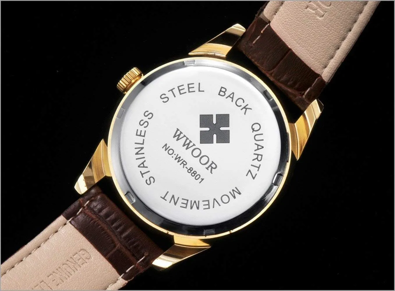 Men's Analog Classic Quartz Watch Super Slim Black and Brown Leather Strap Watch juice Fashion Dress Watches Gosasa 