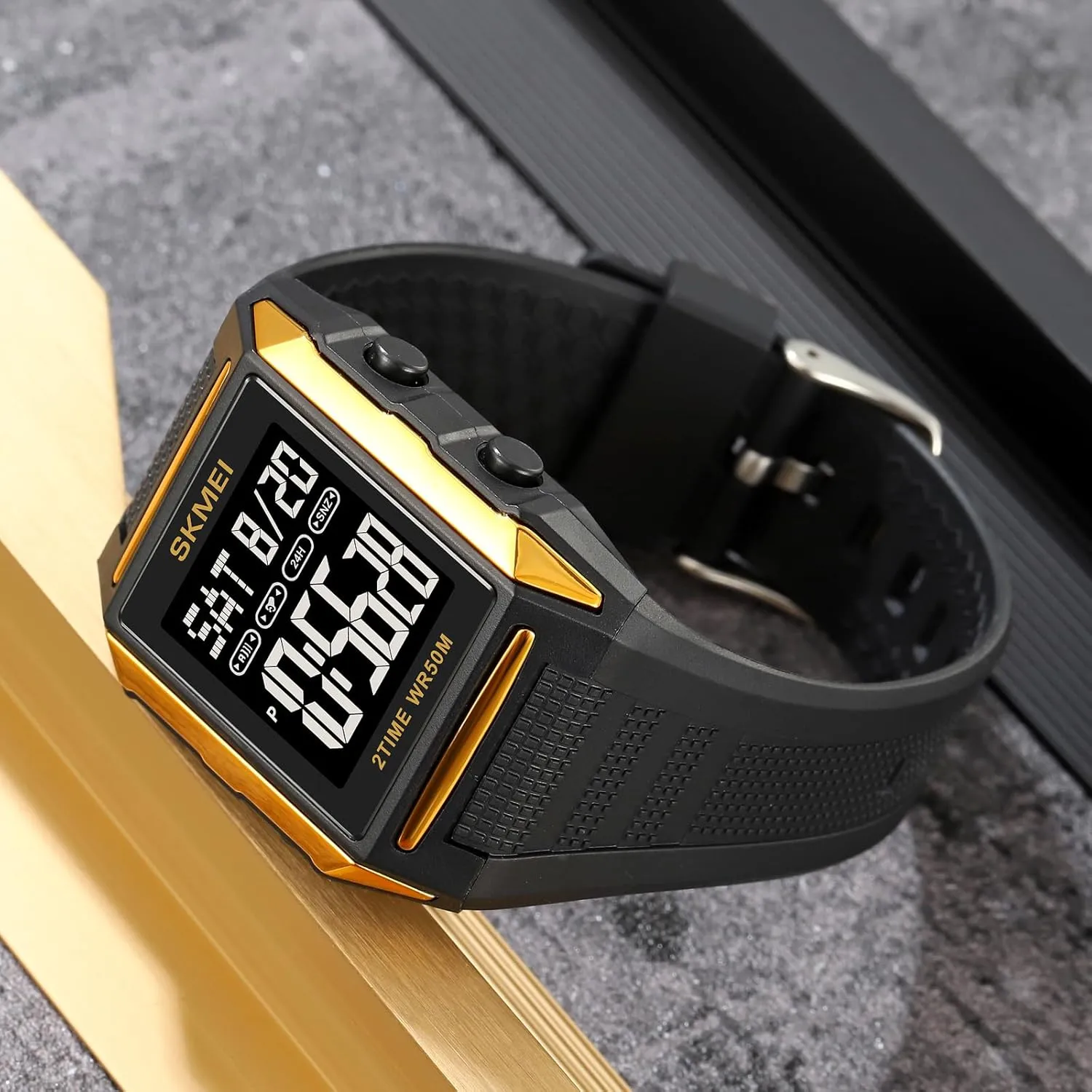 Men's Digital Sports Watch Outdoor Waterproof Watch Youth Student Electronic Timed Watch Multifunctional Military Sports incorporation Europe distant cornerstone reactive caput Glow LED Watch FANMIS 
