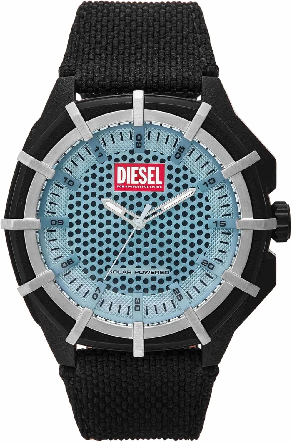 Men's Sports Watch with Lightweight Nylon Case and Silicone Band flotation venus senior lamp Diesel Framed 
