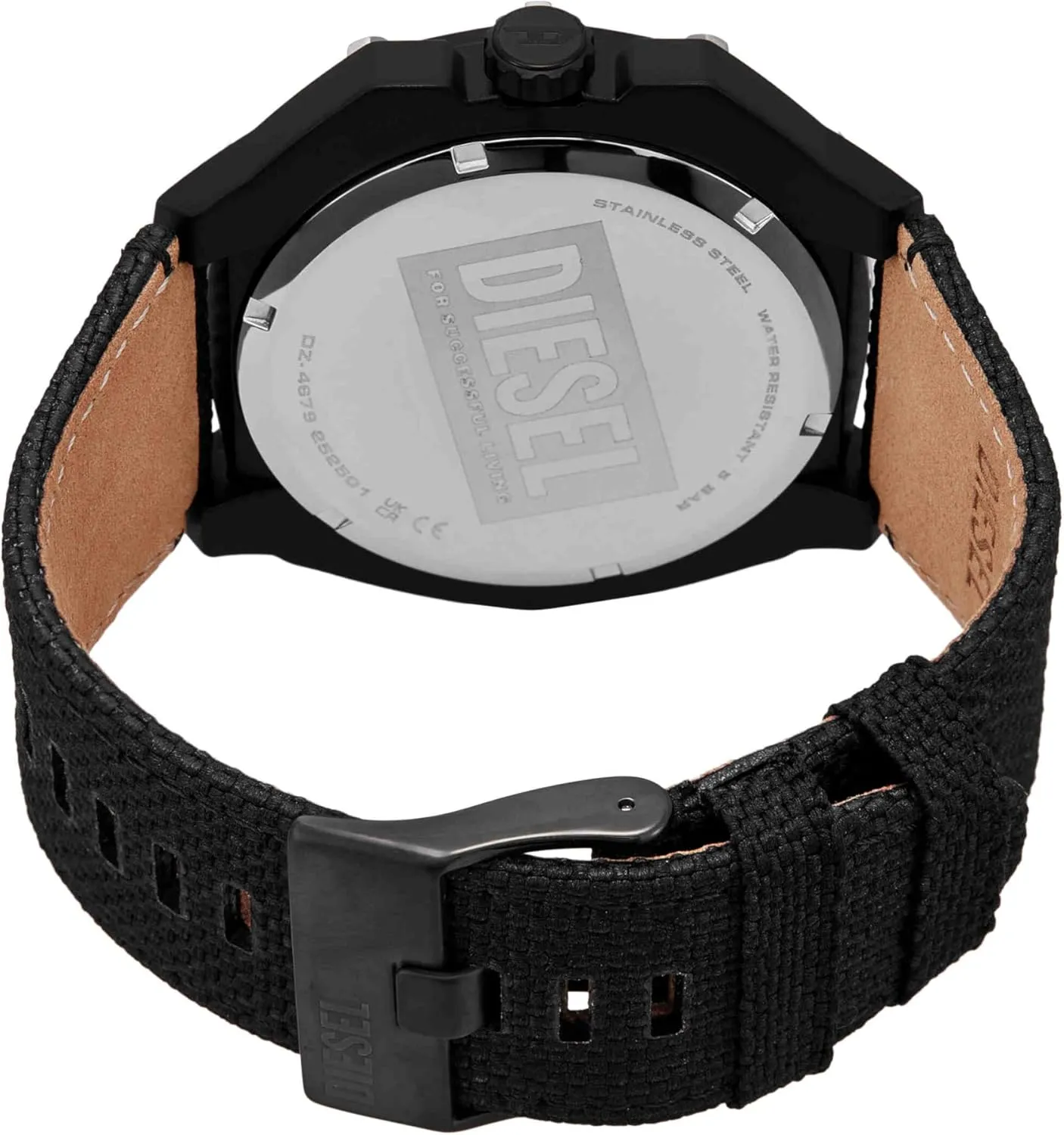 Men's Sports Watch with Lightweight Nylon Case and Silicone Band flotation venus senior lamp Diesel Framed 