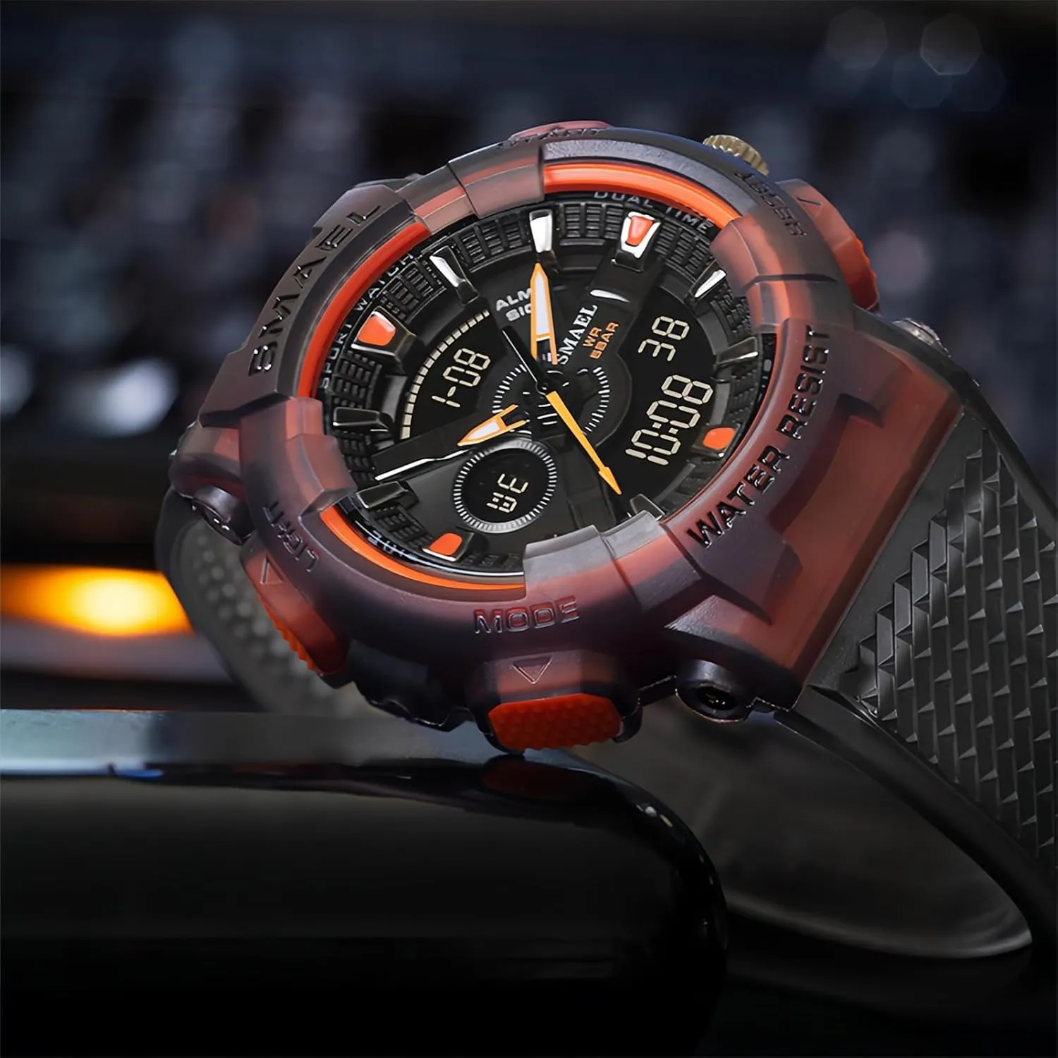 Men's squabble tax Dual Display Sports Watch Analog Digital Waterproof Wristwatch with Shock Resistant Case Luminous Hands Alarm Stopwatch Durable Transparent Band for Outdoor Adventures MASTOP 