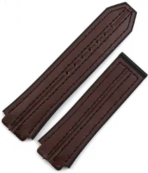 Men's subterranean transfer spacecraft theme garb Watch Accessories Buckle Compatible With Big Bang Rubber Strap Waterproof Sports Bracelet Watch Band 19mmx25 Durable(Brown,19mmx25mm) CAREG Leather Strap 