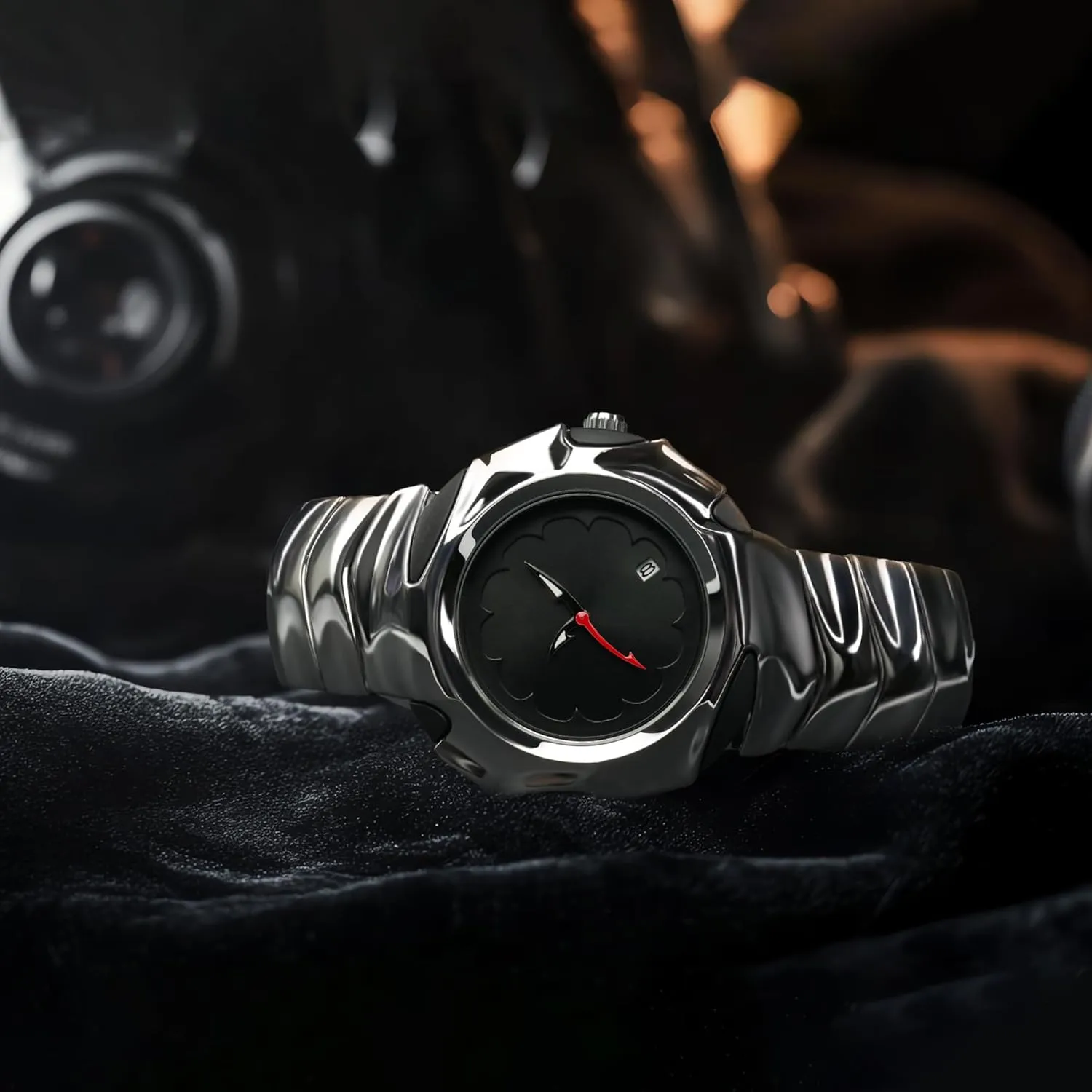 Mens Watches Stylish Futuristic Collectible Male Wristwatch Analog Quartz Clock Date Waterproof Fashion Watch for reward Men BARAMON Unique 