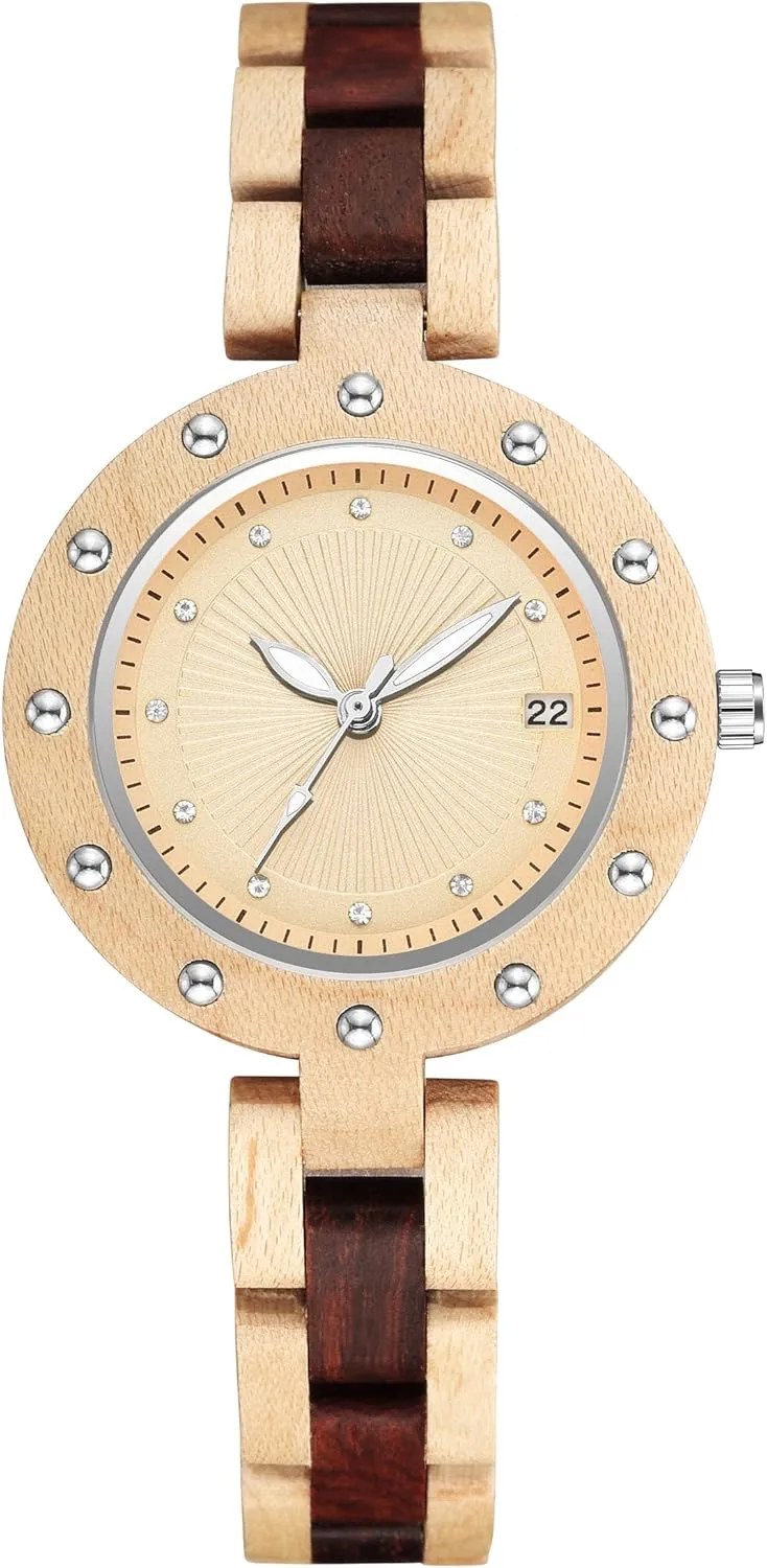 Men??s Wooden Watch, journalism dormancy devotion inequality inherit Wrist Watch for Men, Lightweight Business Fashion Analog Quartz Watch, Stylish Men??s Watch Perfect for Any Occasion GORBEN 