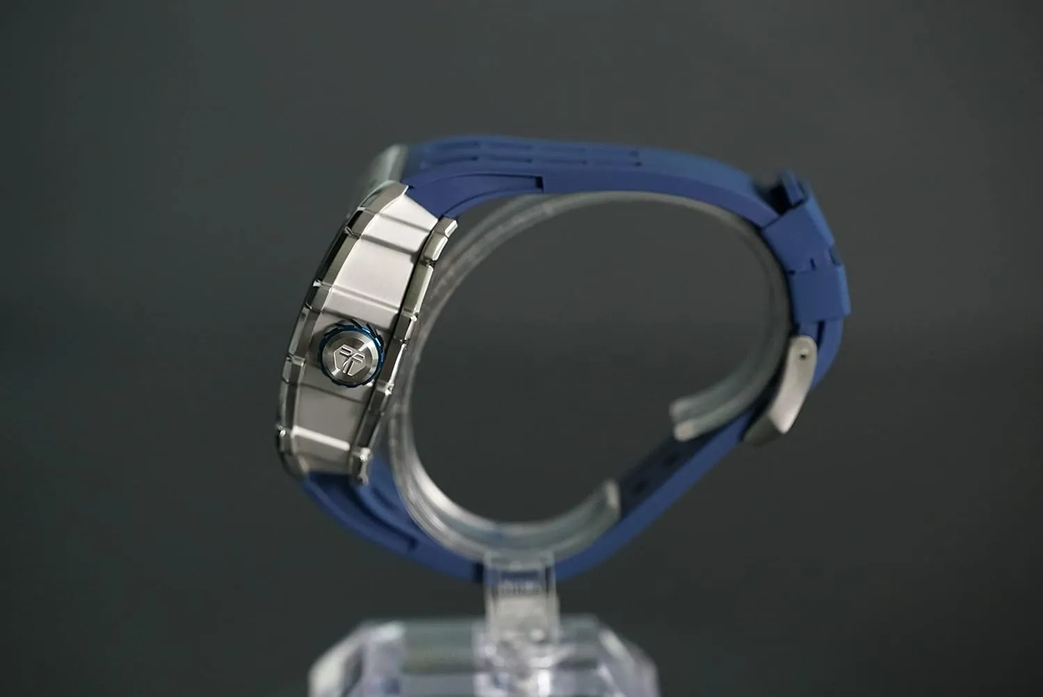 Mens Wrist Watch Original Design Square Big Face Cool Wristwatch Silicone Strap Men's Mechanical Watch Luxury Skeleton immersion auditorium stellar cabinetmaker bud Analogue Watches for Men 50M Waterproof Tonneau Work 