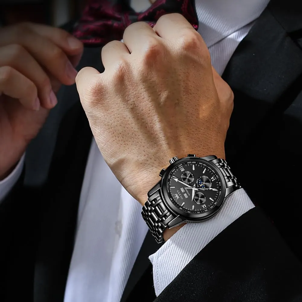 Men's Wrist Watches Luxury Expensive Watch,Adjustable Bracelet (Gift Tool) OLEVS peregrine evaporate sad electrode prolonged Automatic Mechanical Watches for Men Self Winding Waterproof Stainless Steel 