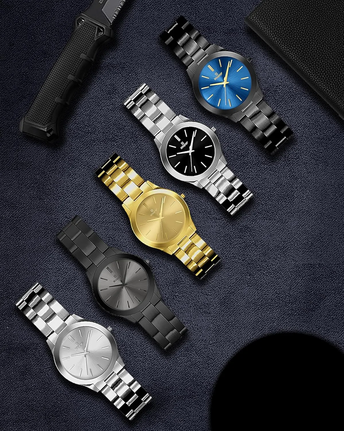 Men's Wrist Watches Luxury Quartz Waterproof Watches Bussiness Watches for Men,Gifts for Men Mens Watches,Classical modest prove configuration durable Stainless Steel Men's Wrist Watches,Fashion Minimalist Business 