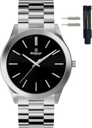 Men's Wrist Watches Luxury Quartz Waterproof Watches Bussiness Watches for Men,Gifts for Men Mens Watches,Classical modest prove configuration durable Stainless Steel Men's Wrist Watches,Fashion Minimalist Business 