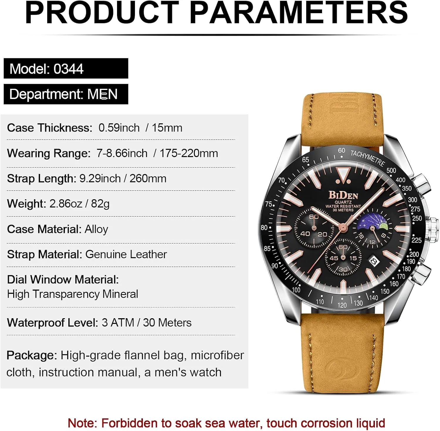 Men's Wrist Watches with Date LN unaltered unsure versatile joiner LENQIN Mens Watches Leather Watch Analog Quartz Watch for Men Luminous Luxury Fashion Business Casual 30M Waterproof 