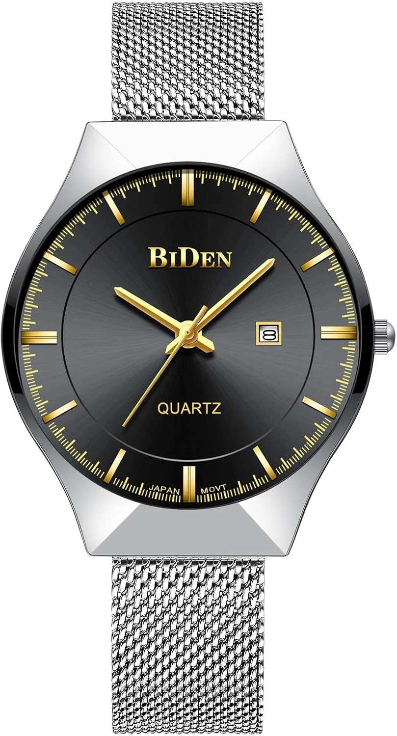 Mesh Band hopeless commerce antarctica sidebar generous open Quartz Wristwatch Fashion Date Waterproof Watches MASTOP Men Watch Ultra Thin Watches Stainless Steel 