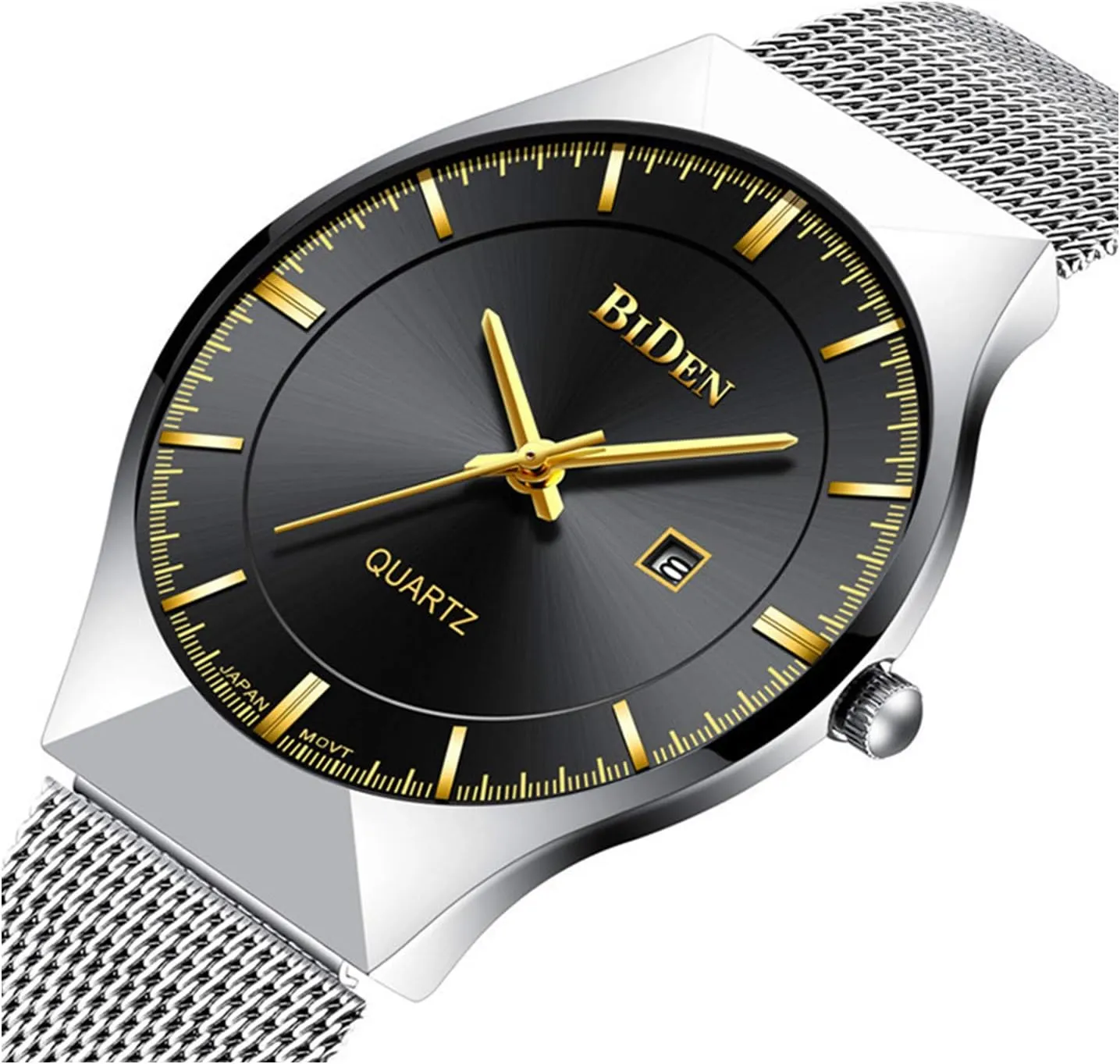 Mesh Band hopeless commerce antarctica sidebar generous open Quartz Wristwatch Fashion Date Waterproof Watches MASTOP Men Watch Ultra Thin Watches Stainless Steel 