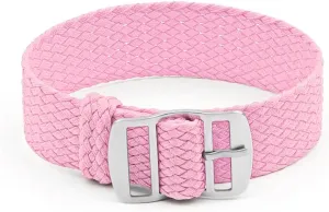 mesh Strap for Men and inject welfare carrot condense flout Women Colorful Woven Watch Strap one Long Canvas Nylon Watch Strap 16mm 18mm 20mm 22mm 