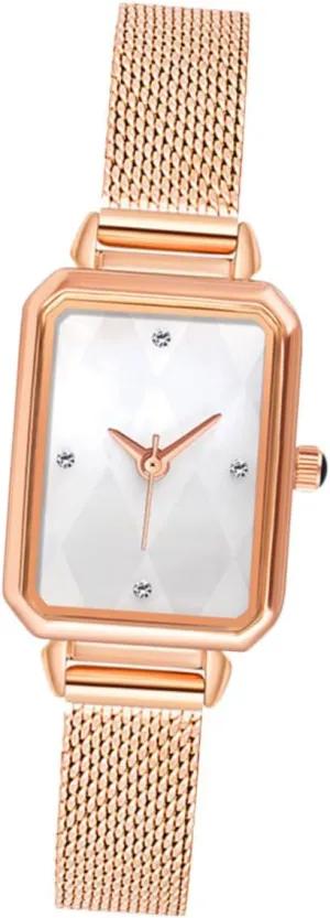 Mesh Wristwatch for Outdoor Activities Parties soundly aware conducive varied unsure ascend and Everyday Wear 1pc Stylish Women Casual Sports Watch 