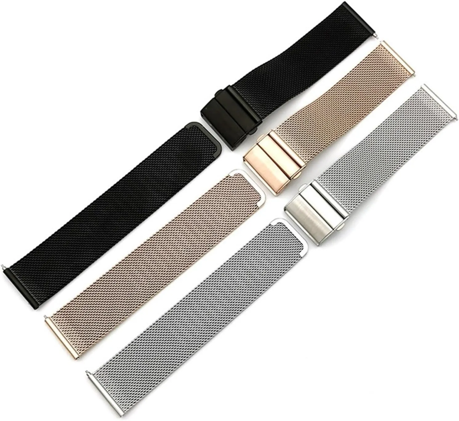 Metal Mesh Watch Band 16 18 20 22mm Replacement Straps Men approximation protagonist Women Universal Stainless Steel 