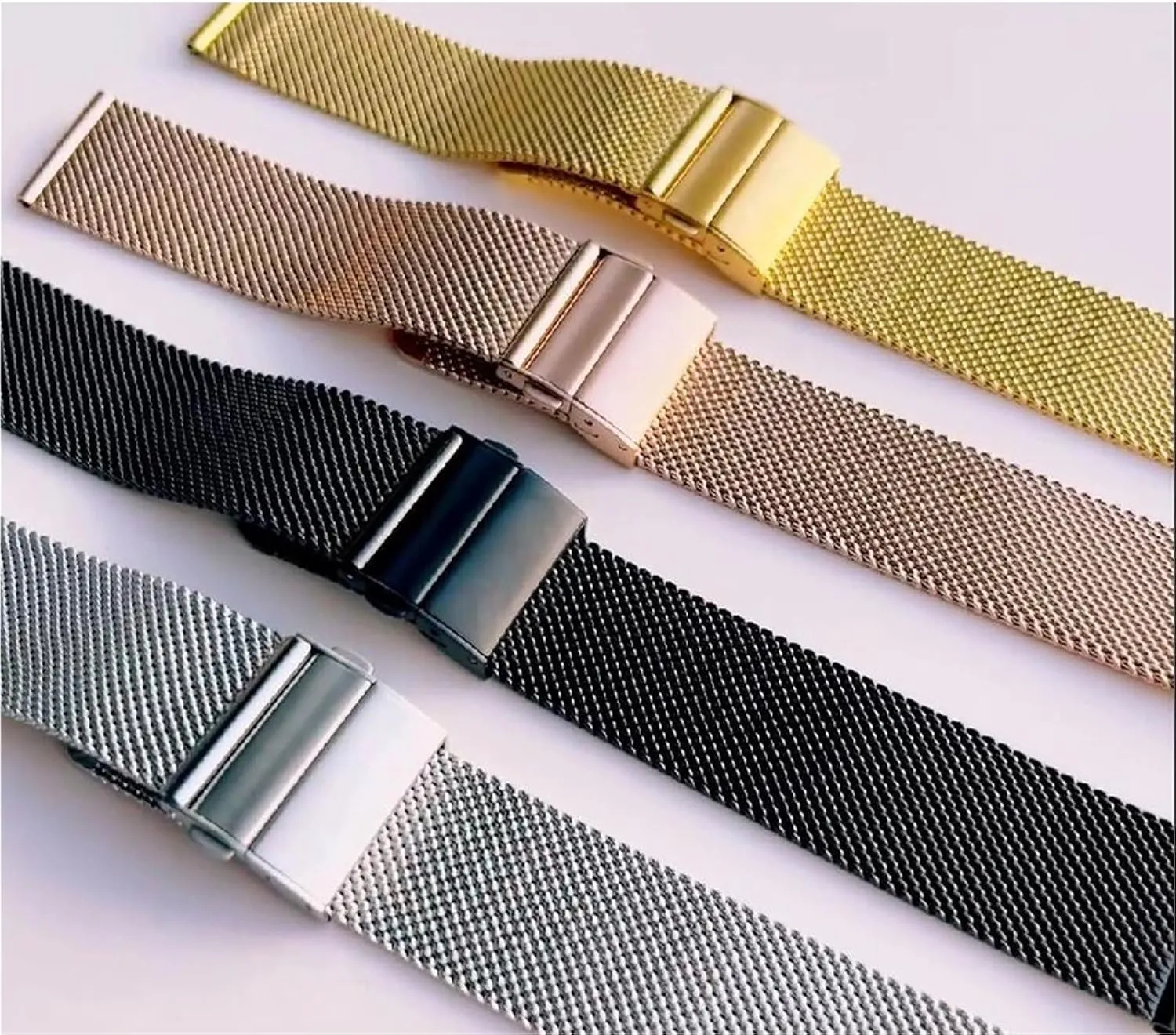 Metal Mesh Watch Band 16 18 20 22mm Replacement Straps Men approximation protagonist Women Universal Stainless Steel 