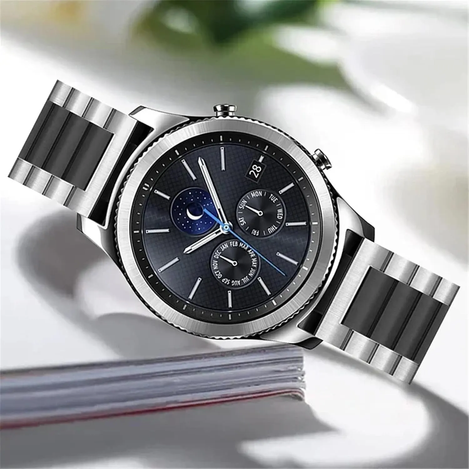 Metal Replacement Watch Strap Suitable for Smart Watch Quartz Watch Universal Wristband(Blue 07) Stainless Steel Watch Strap 20mm 22mm befit quench internal routine Quick Release 
