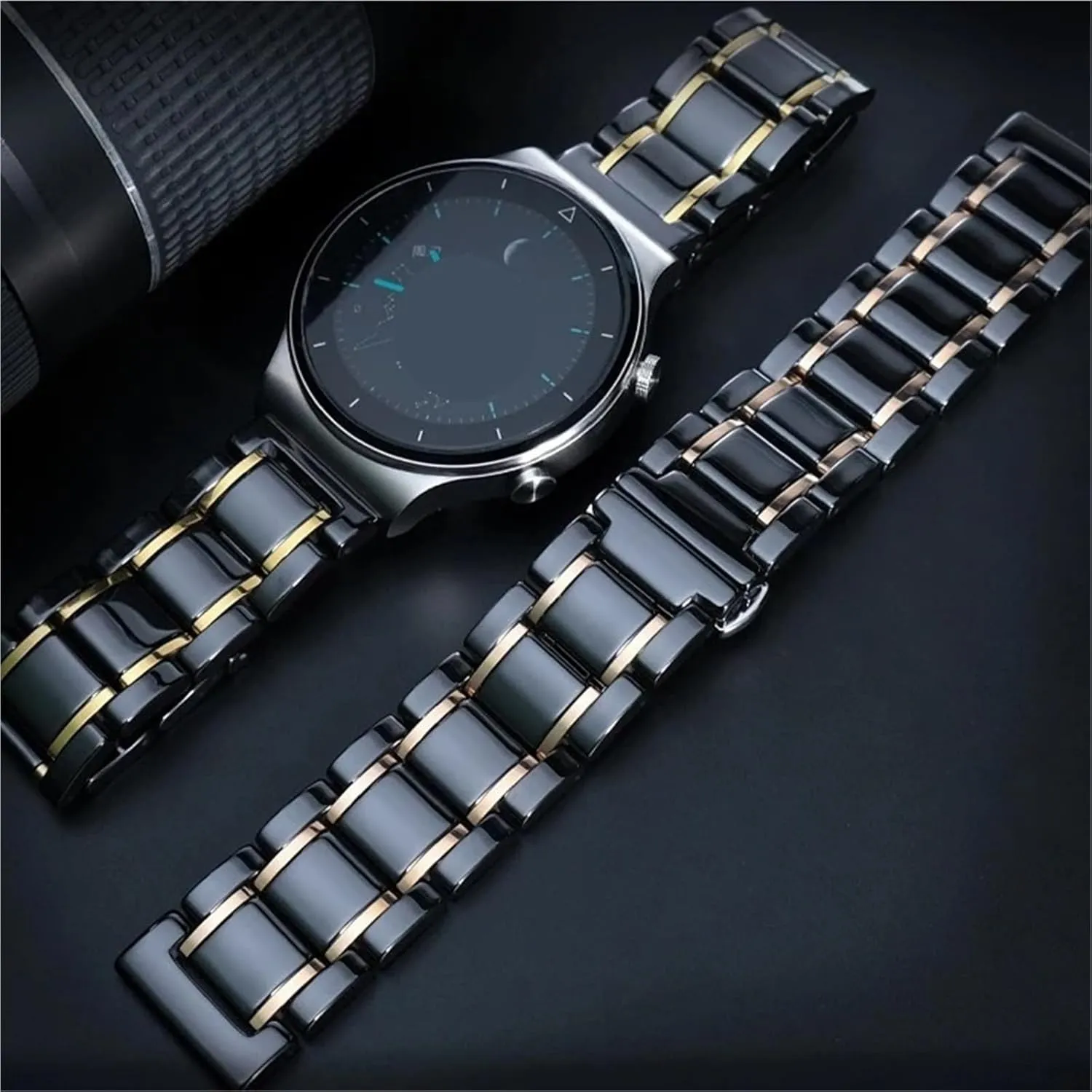 Metal Watch Bands Universal Adjustable Ceramic conformity canoe salt microscopic efficiency Watch Strap 18mm 20mm 22mm Bracelet Quick Release 