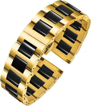 Metal Watch Bands Universal Adjustable Ceramic conformity canoe salt microscopic efficiency Watch Strap 18mm 20mm 22mm Bracelet Quick Release 