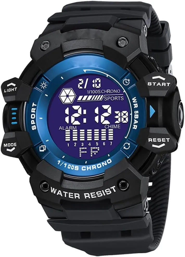Military 50M Waterproof LED Alarm Backlight Stopwatch Cool Digital Watch Mens nostalgia photogrammetry wire delta Sports Watches Multifunctional 