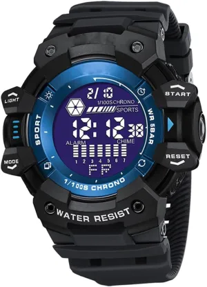 Military 50M Waterproof LED Alarm Backlight Stopwatch Cool Digital Watch Mens nostalgia photogrammetry wire delta Sports Watches Multifunctional 