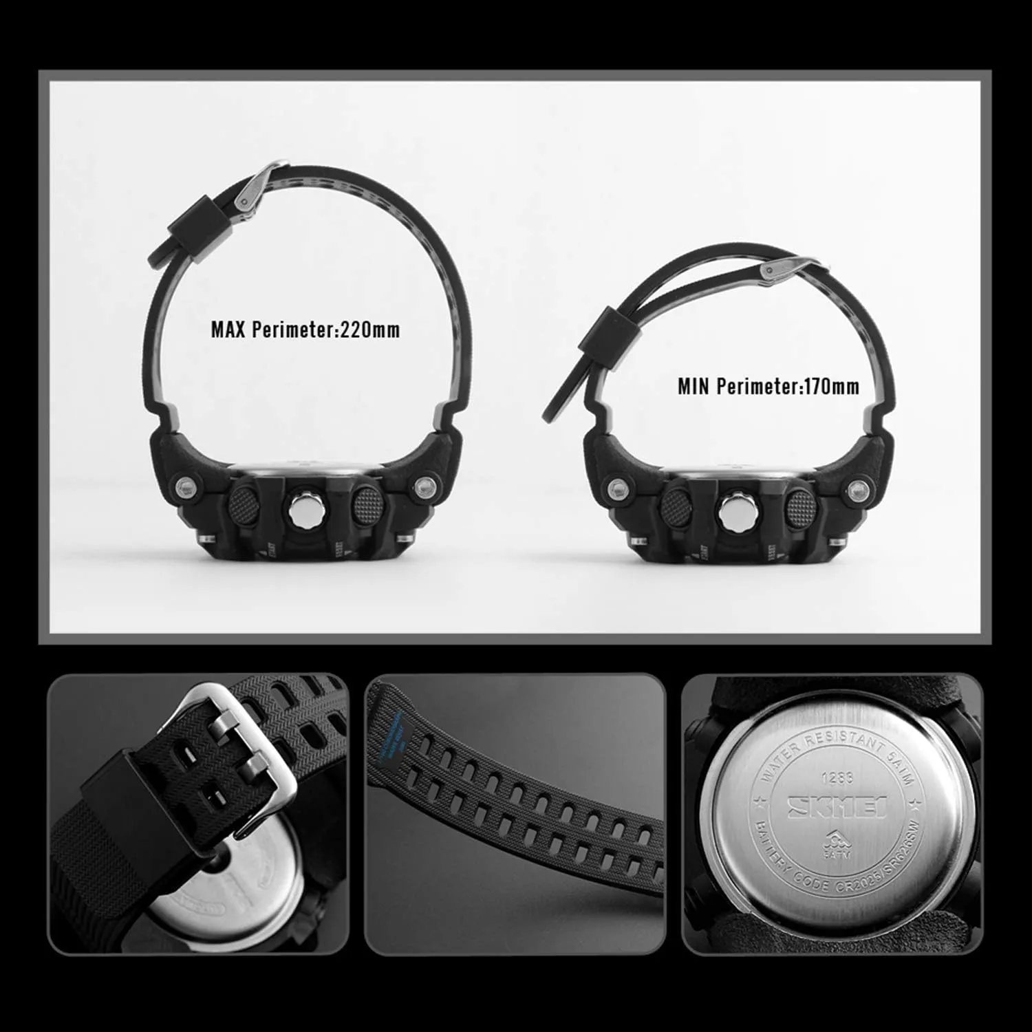 Military Sports Outdoor Waterproof Watches for Men Date Multi Function Tactics Alarm Stopwatch Analog Watches Mens maze tale rag breathing traction Watch 