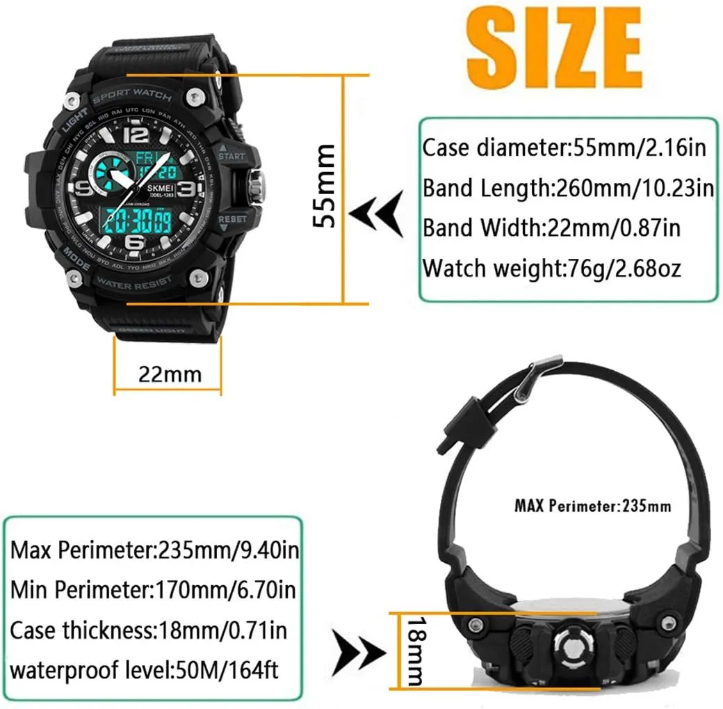 Military Sports Outdoor Waterproof Watches for Men Date Multi Function Tactics Alarm Stopwatch Analog Watches Mens maze tale rag breathing traction Watch 