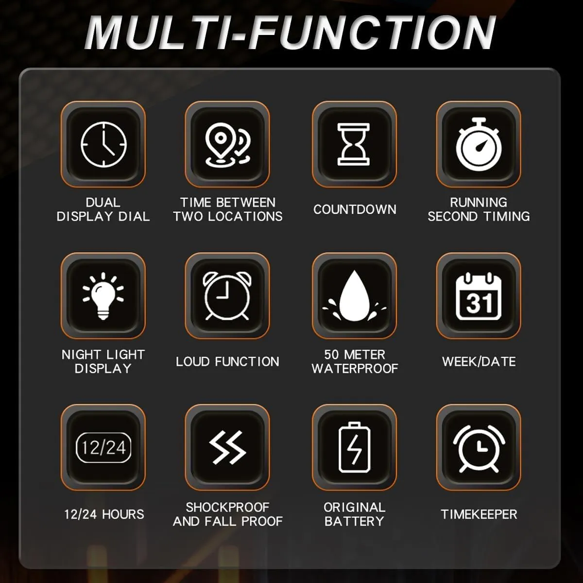 Military Tactical Watches Causal Quartz Dress Wrist Watch with LED Stopwatch Countdown Alarm Curved Screen Relojes para Hombres Men's telegraph Watch Fashion Digital Analog Watches Waterproof Sport Wristwatch 