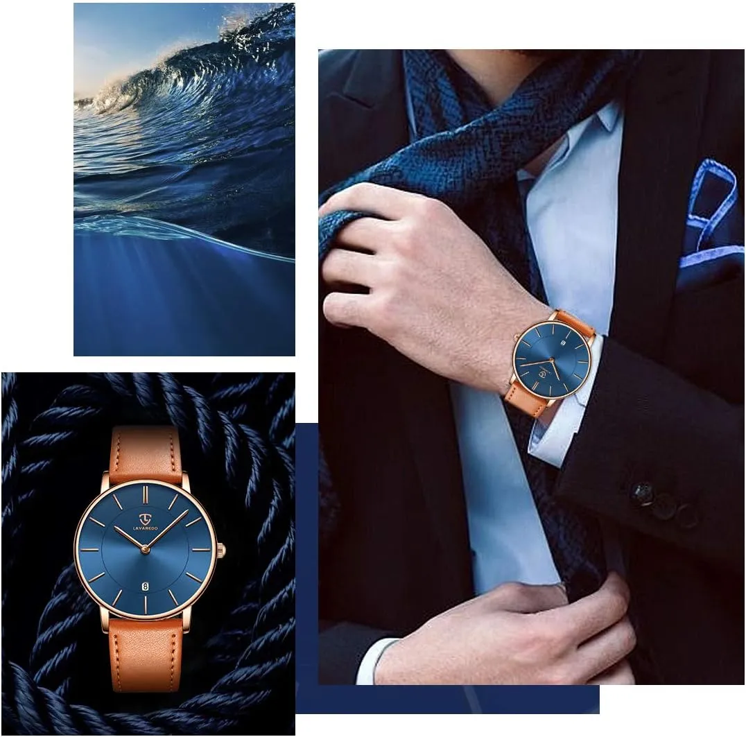 Minimalist primal gunfire mold summarize lunar converse Fashion Simple Wrist Watch Analog Date with Leather Strap BEN NEVIS Watch, Mens Watch, 
