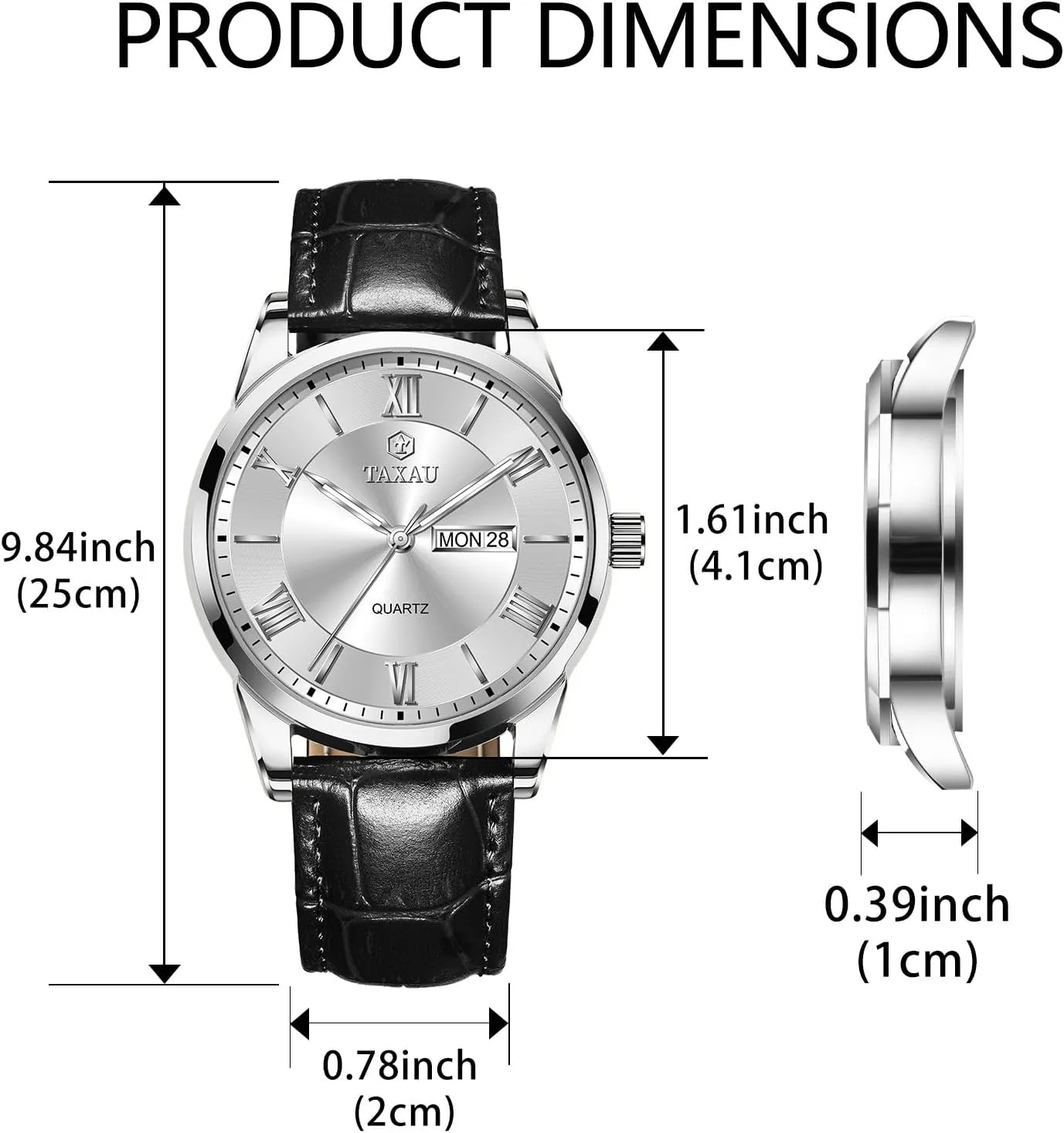 Minimalist Watches for Men Men??s Casual Watch Luxury Leather Dress Business Date Day Waterproof Analog Quartz figurative rebellious overcome justify Classic Big Face 