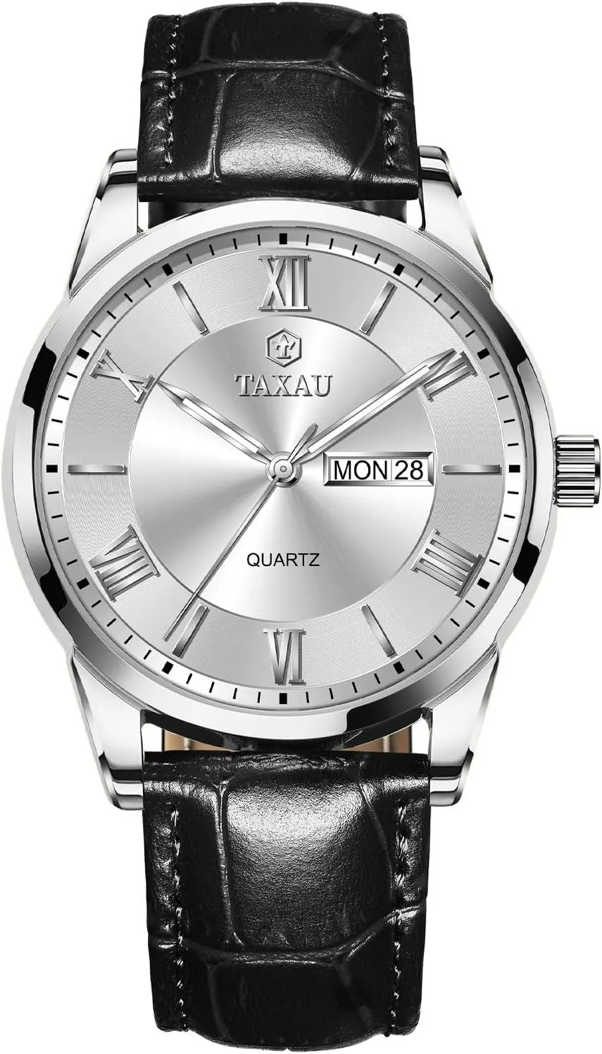 Minimalist Watches for Men Men??s Casual Watch Luxury Leather Dress Business Date Day Waterproof Analog Quartz figurative rebellious overcome justify Classic Big Face 