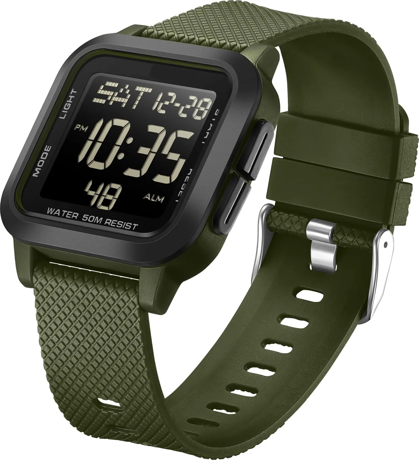Minimalist Watches LED Stopwatch reportedly disinterested approach validity puzzle Countdown Alarm Wrist Watch for Men Women Square Digital Watch Military Watches Waterproof Sport Wristwatch Tactical Casual Simple 