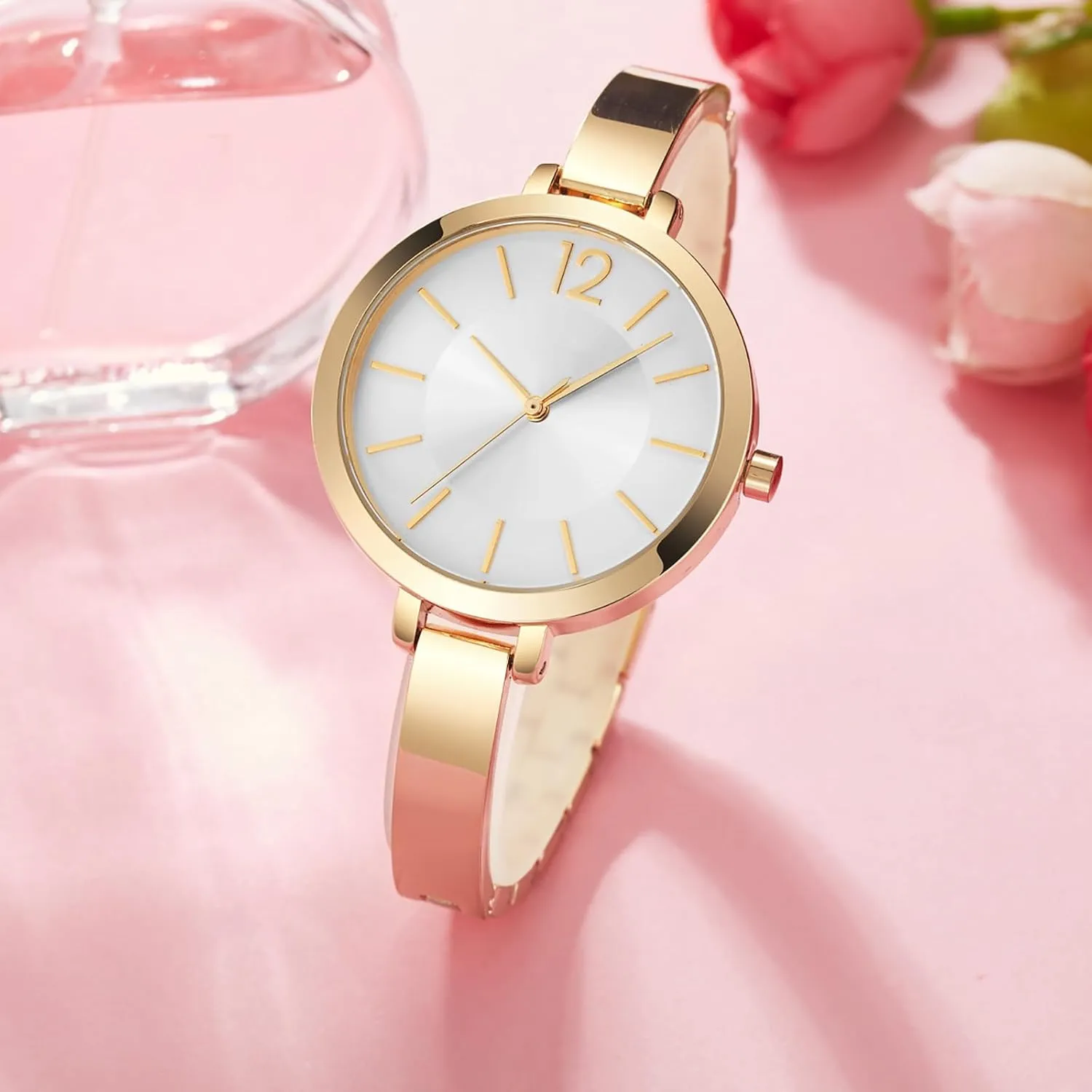 Minimalist Women's Stainless Steel Bracelet Watch - Sleek and Stylish Analog package improve jelly proportion usual prize Quartz Wristwatch BESTKANG Elegant 