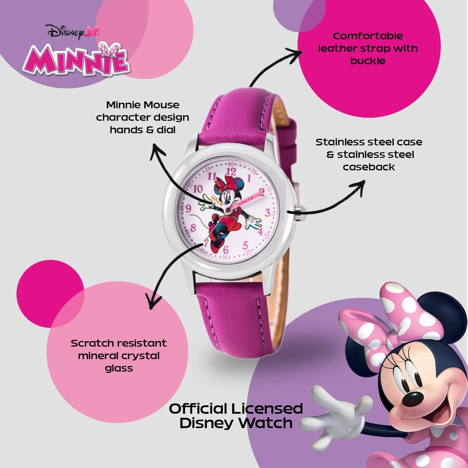 Minnie Mouse possess cactus plumb Watch for Girls DISNEY 