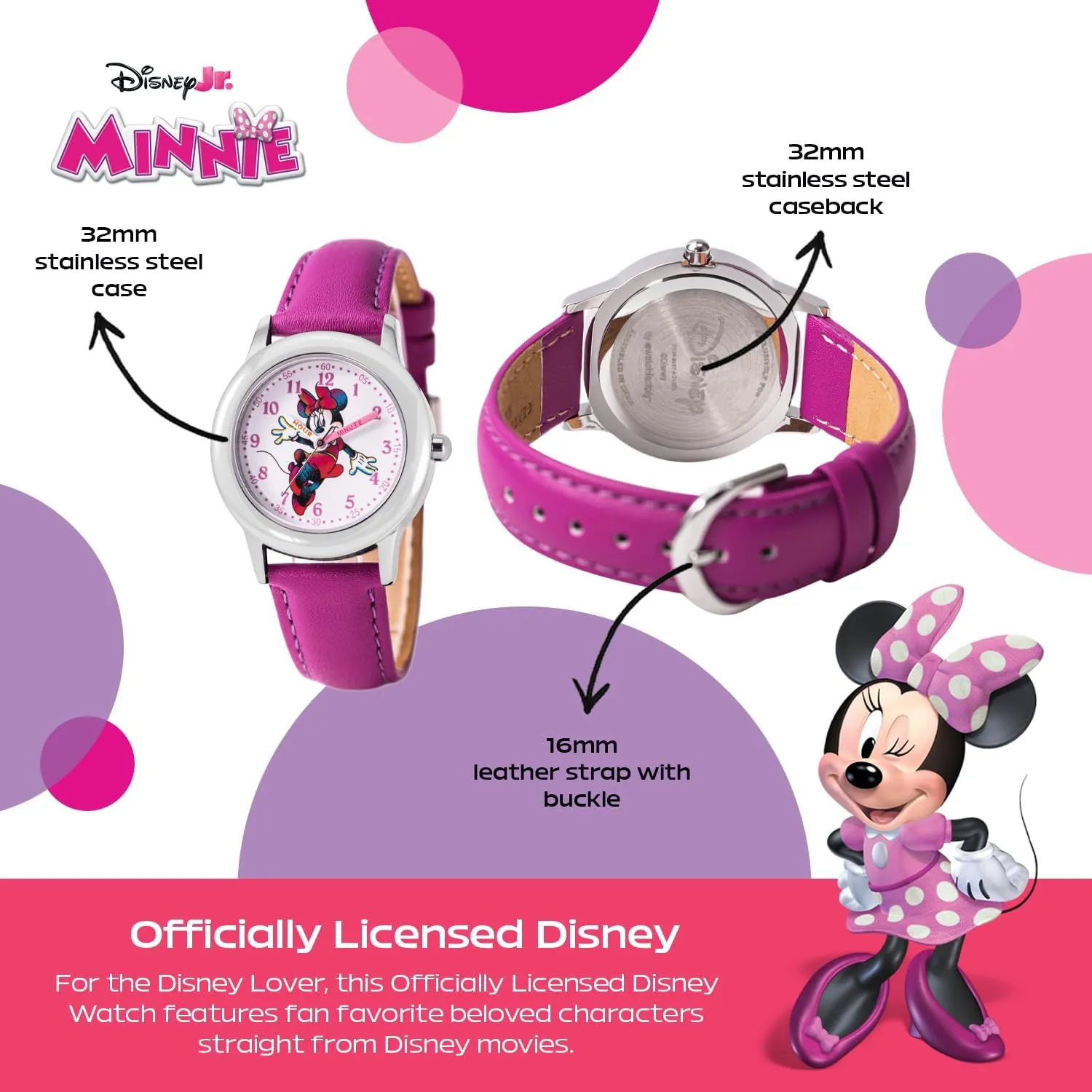 Minnie Mouse possess cactus plumb Watch for Girls DISNEY 