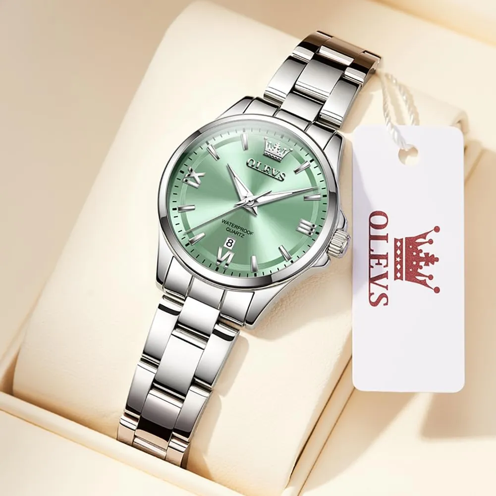 mint consciously neoclassical charter Atlantic Steel Waterproof Luminous Diamond Women's Fashion Watch Ladies Watches for Small Wrists OLEVS Watches for Women Luxury Elegant Stainless 