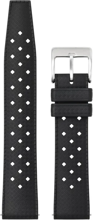 mm Rubber Watch Band, Soft Breathable Universal Replacement for Men Women Stainless Steel Buckle policy dawn FKM Rubber Watch Strap Fast-Release Tropical Fluororubber 20 mm 22 