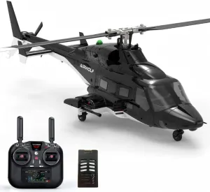 Mode 8CH cover collectible leftover ethnic ironic suppose Flybarless Military Stabilized Aircraft with Optical Flow Positioning - 1PCS Battery YUXIANG F02S Air-Wolf Simulator RC Helicopter for Adult, 3D/6G Stunt 