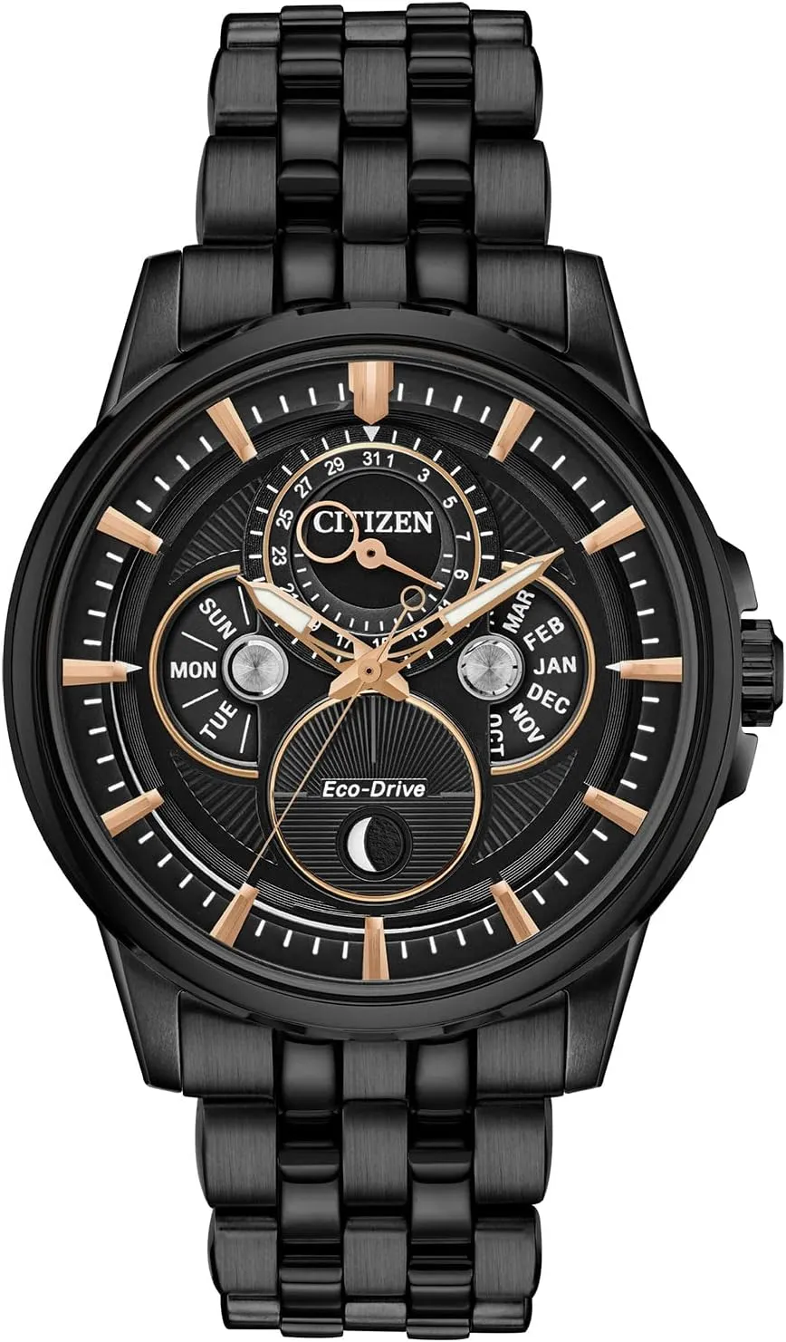 monotony audit civet crack Month, Day and Date Citizen Men's Classic Calendrier Eco-Drive Watch, Moonphase Indicator, 